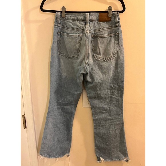 J. Crew Denim Jeans Women's Size 25 Blue Straight Leg Belt Loops Button Outdoor - Picture 4 of 6